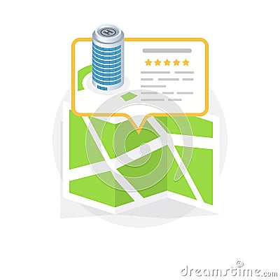 Location Icon. Locating Your Business. Vector Illustration