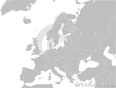 Location map of the PRINCIPALITY OF LIECHTENSTEIN, EUROPE Vector Illustration