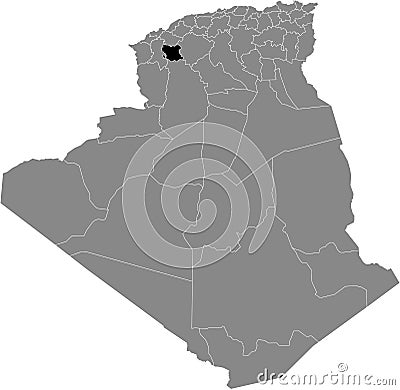 Location map of SaÃ¯da province Vector Illustration