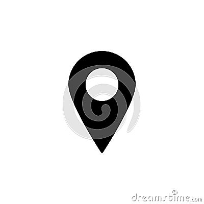 location, market icon. Simple glyph, flat vector of Location icons for UI and UX, website or mobile application Stock Photo