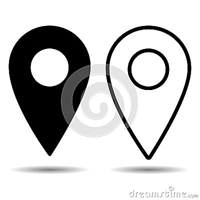 Location pin icon Vector Illustration