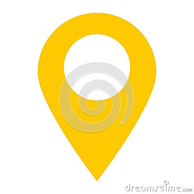 Location pin icon on white background. location pin point. Vector Illustration