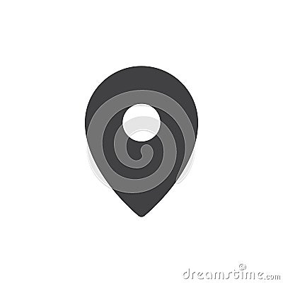 Location pin simple icon vector Vector Illustration