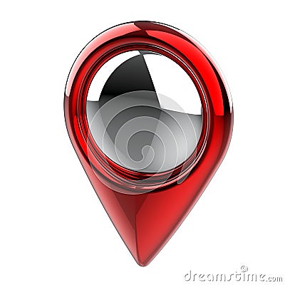 Location pins. Location symbol. Navigator pin checking. Location map icons. Cartoon Illustration