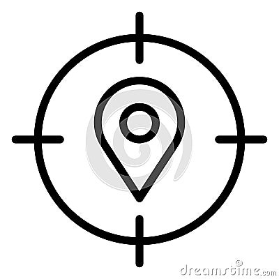Location search Isolated Vector icon which can easily modify or edit Vector Illustration