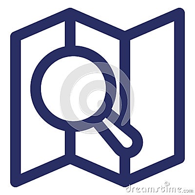 Location searching Isolated Vector with Outline icon which can easily modify or edit Vector Illustration