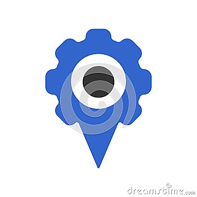 Location setting icon design Vector Illustration