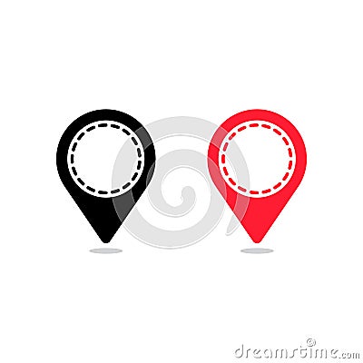 Location symbol and icon. simpe flat vector illustration Vector Illustration