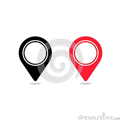 Location symbol and icon. simpe flat vector illustration Vector Illustration