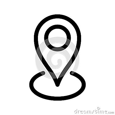 Locations Icon Vector Symbol Design Illustration Vector Illustration