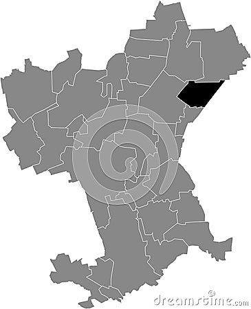 Locator map of the DRÃœTTE DISTRICT, SALZGITTER Vector Illustration