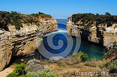 Loch Ard Gorge on the Great Ocean Road Stock Photo