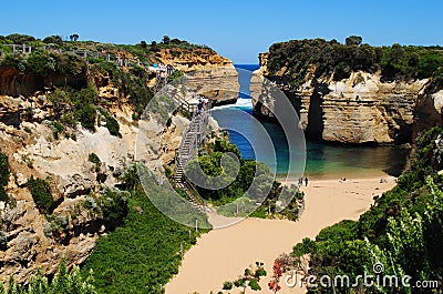 Loch Ard Gorge on the Great Ocean Road Stock Photo