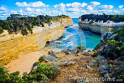 The Loch Ard Gorge Lookout in Great Ocean Road Australia3 Stock Photo