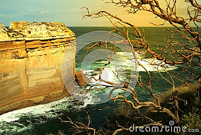 The Loch Ard Gorge in Victoria,Australia. Stock Photo