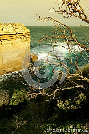 The Loch Ard Gorge in Victoria,Australia. Stock Photo