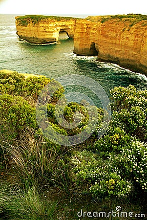 The Loch Ard Gorge in Victoria,Australia. Stock Photo