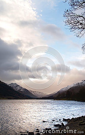 Loch Laggan, Scotland Stock Photo