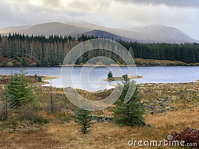 Loch Laggan - Scottish Highlands Stock Photo