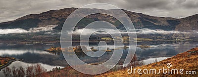 Loch Leven with Isles of Glencoe, Scotland Stock Photo