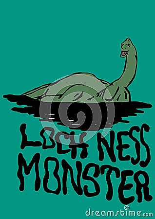 Loch Ness monster Stock Photo