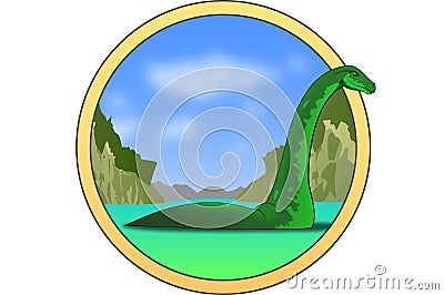 Loch Ness Monster Stock Photo