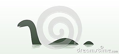 Loch Ness Monster Vector Illustration