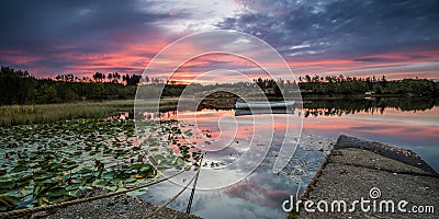 Loch Rusky at Dawn Stock Photo