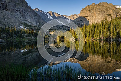 Loch Vale - Rocky Mountain National Park Stock Photo