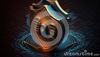 Lock down access to sensitive information and safeguard your system Stock Photo