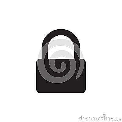 Lock icon symbol. Padlock sign. Security access logo. Vector illustration image. Vector Illustration