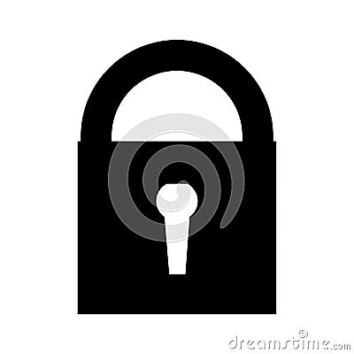 Lock Icon vector Security sign.Padlock Icon Vector Illustration