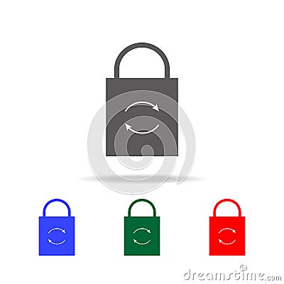 Lock reload icon. Elements in multi colored icons for mobile concept and web apps. Icons for website design and development, app d Stock Photo