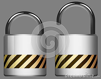 Lock Unlock Stock Photo