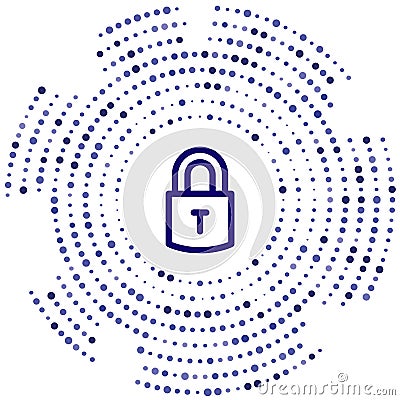lock vector icon. lock editable stroke. lock linear symbol for use on web and mobile apps, logo, print media. Thin line Vector Illustration