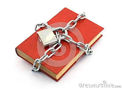 Locked book Stock Photo