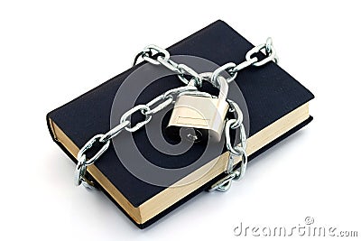 Locked book Stock Photo