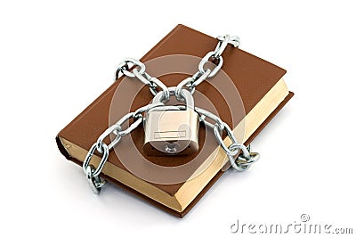 Locked book Stock Photo