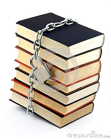 Locked book Stock Photo