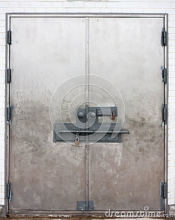Locked doors Stock Photo