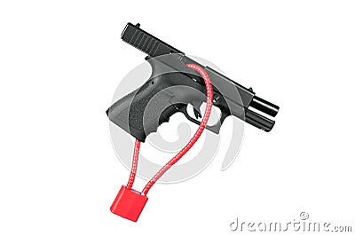 Locked firearm Stock Photo