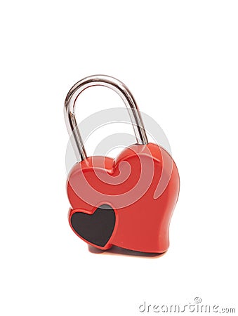 Locked heart Stock Photo
