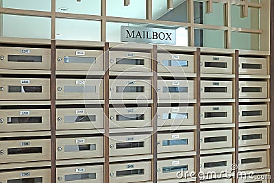 Locker post box or mail box Stock Photo