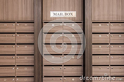 Locker post box or mail box Stock Photo