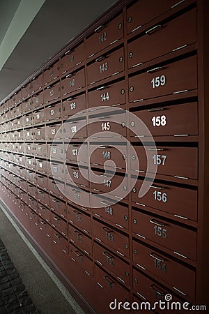 Locker post box or mail box Stock Photo