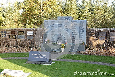 Lockerbie Garden of Remembrance Editorial Stock Photo