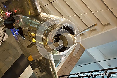 1935 Lockheed 10A Electra.Science Museum in London Editorial Stock Photo