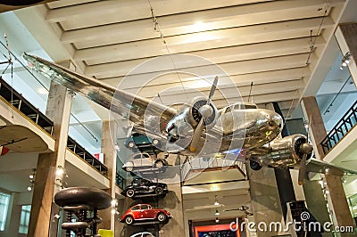 1935 Lockheed 10A Electra.Science Museum in London Editorial Stock Photo