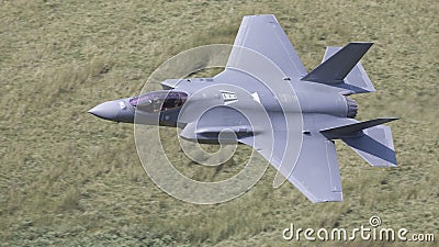 The Lockheed Martin F-35 Lightning II in flight aka F35 Stock Photo