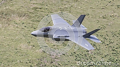 The Lockheed Martin F-35 Lightning II in flight aka F35 Editorial Stock Photo